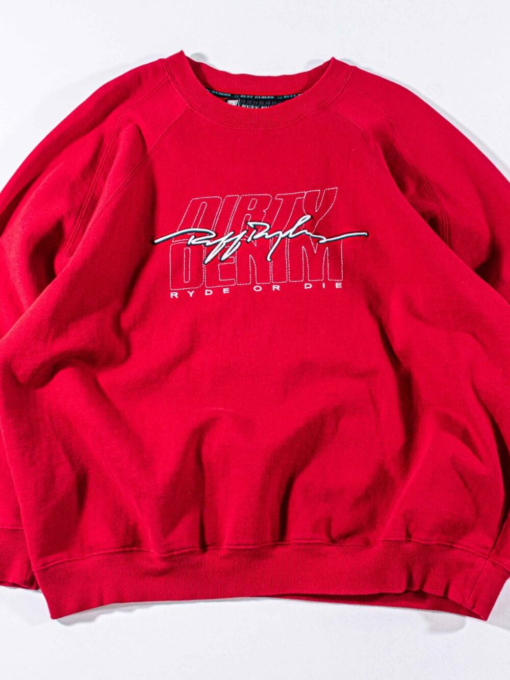 Vintage Ruff Ryders Sweatshirt XL Ryde Or Die Crewneck Y2K Rap Hip Hop DMX